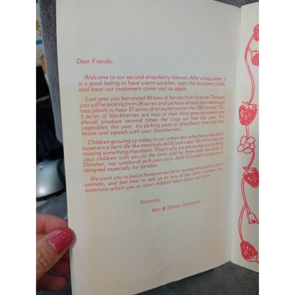 Richmond Virginia Ashland Berry Farm 1980's Pamphlet Recipes Pies Desserts - Picture 2 of 7